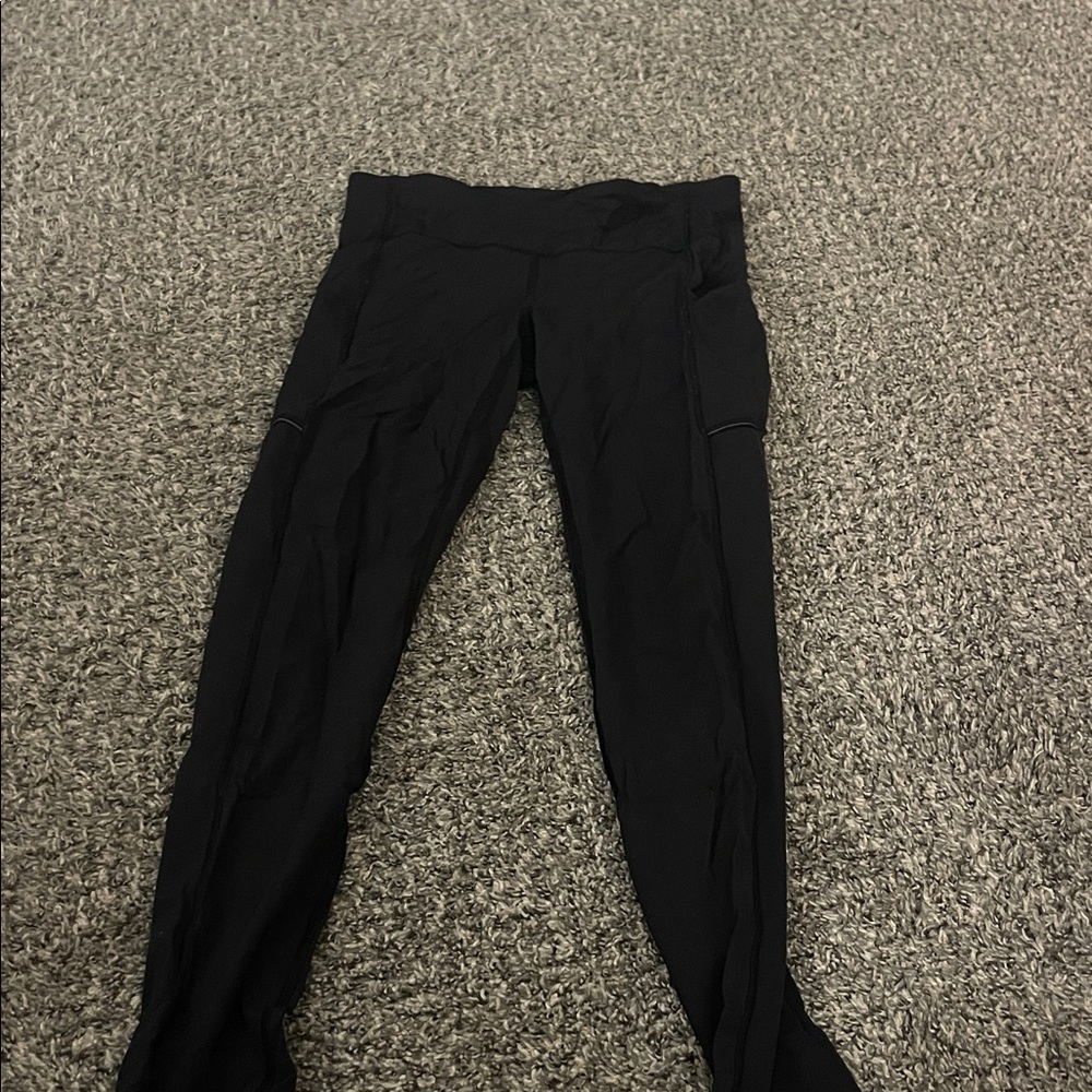 Black lulu Leggings size 6